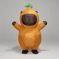 Inflatable Halloween Costume Capybara Suit with Built In Fan and Mesh Window