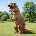 Inflatable Dinosaur Costume for Halloween Parties with Battery Fan Tail and Viewing Window