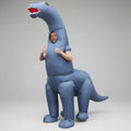 Inflatable Dinosaur Costume Long Neck Sauropod Suit with Built In Fan for Parties