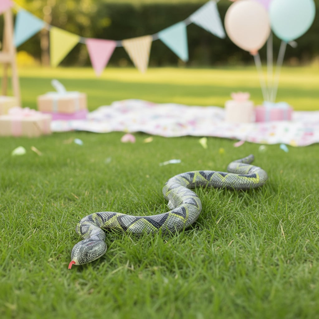 Inflatable Snake Halloween Garden Decorations with Waterproof Printed Scale Detail