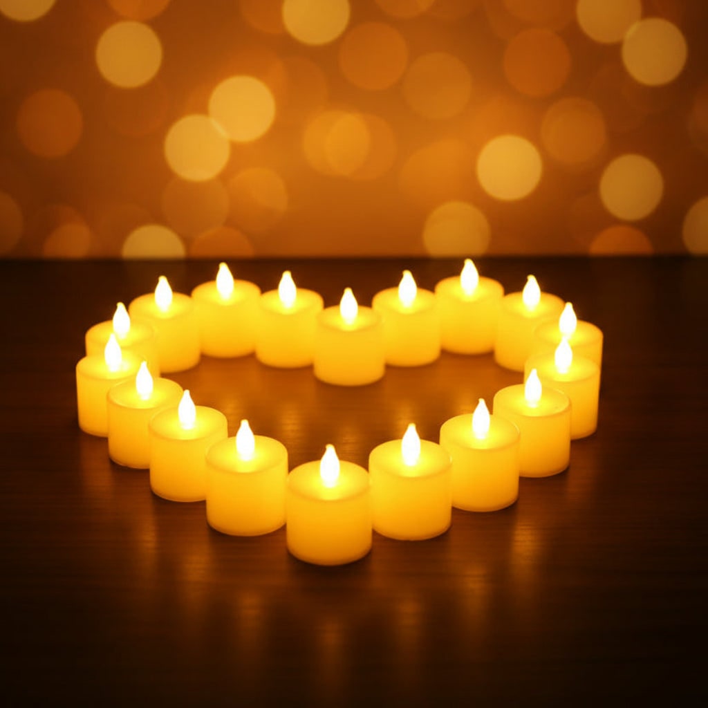 Flickering LED Halloween Candles with Battery Power and Wavy Melted Edge Rims