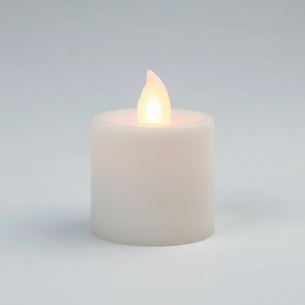 Flickering LED Halloween Candles with Battery Power and Wavy Melted Edge Rims