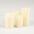 Flickering LED Halloween Candles with Battery Power and Wavy Melted Edge Rims