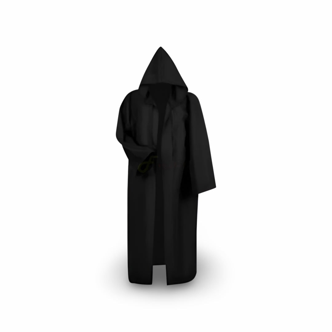Medieval Knight Cosplay Costume Tunic with Hooded Cloak and Cross Detail for Parties