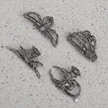 Halloween Hair Accessories Cute Metal Claw Clips with Spooky Spider Bat and Skeleton Designs