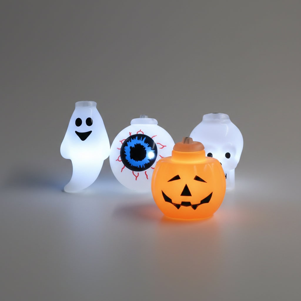 Halloween Lights Outdoor String Set with Battery LED and Moulded Novelty Covers