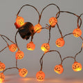 Halloween Lights Outdoor String Set with Battery LED and Moulded Novelty Covers