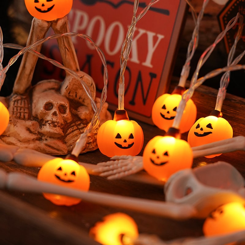 Halloween Decorations Outdoor Fairy Lights with Battery Operated Warm White LED for Patio Yard