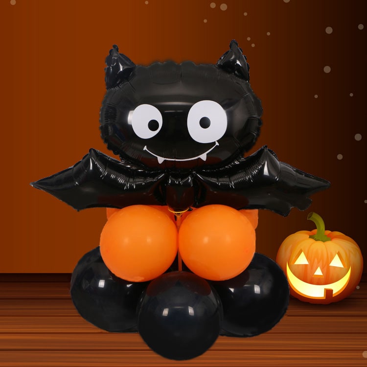 Halloween Party Decorations Kit with Foil Letter Balloons Bat Spider and Pumpkin Tassels