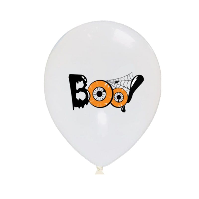 Halloween Party Decorations with Spooky Printed Latex Balloons Pumpkin and Bat Designs