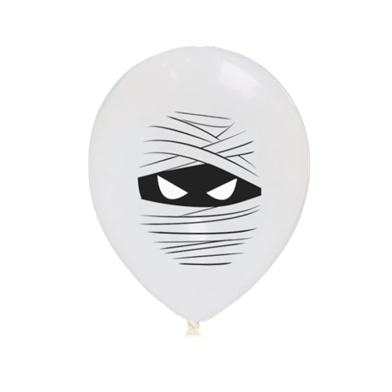 Halloween Party Decorations with Spooky Printed Latex Balloons Pumpkin and Bat Designs