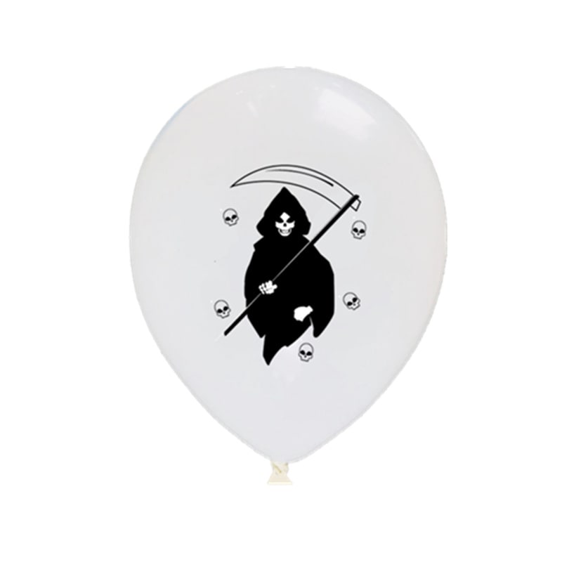 Halloween Party Decorations with Spooky Printed Latex Balloons Pumpkin and Bat Designs