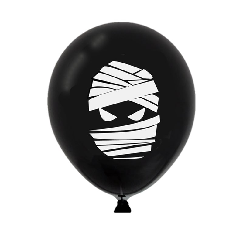 Halloween Party Decorations with Spooky Printed Latex Balloons Pumpkin and Bat Designs