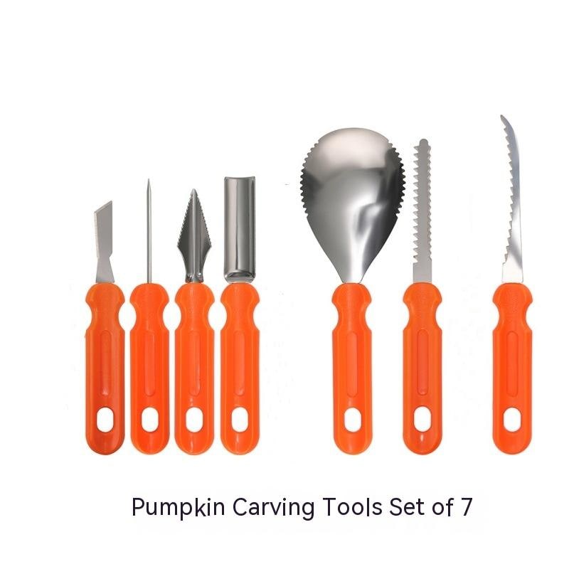 Pumpkin Carving Tools with Stainless Steel Saw Blades and Moulded Grip Handles