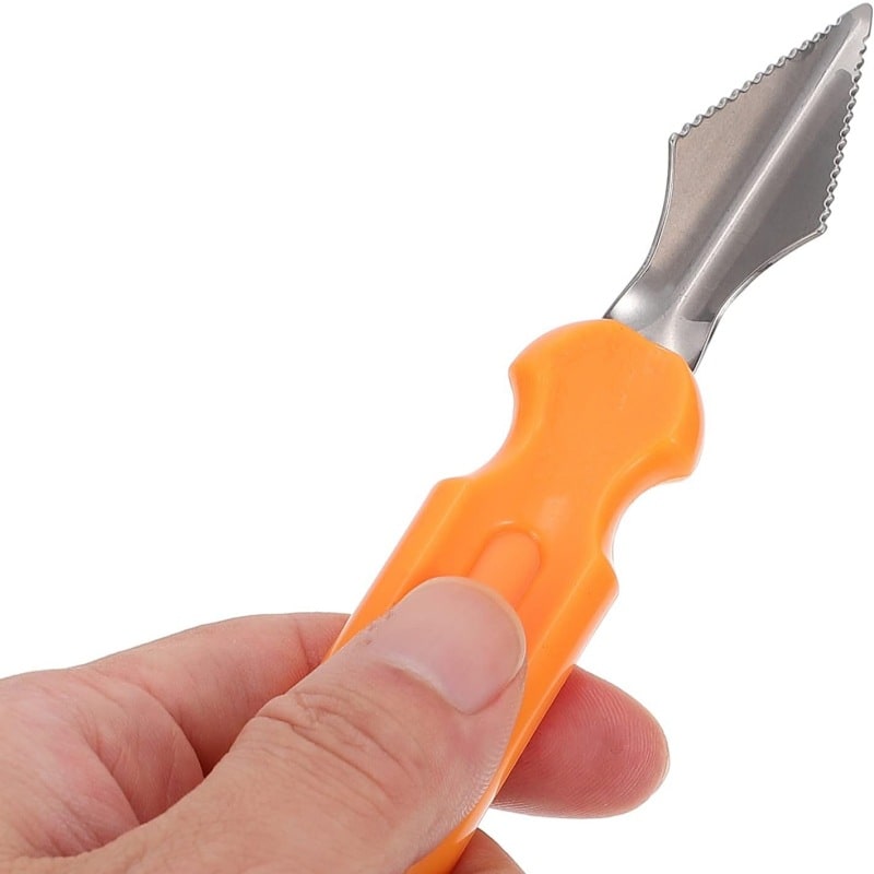 Pumpkin Carving Tools with Stainless Steel Saw Blades and Moulded Grip Handles