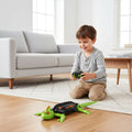 Halloween Spider Remote Control Wall Climbing Toy with Glowing Eyes and Web Pattern