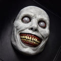 Scary Halloween Demon Mask with Sharp Teeth and Textured Latex Full Face Fit