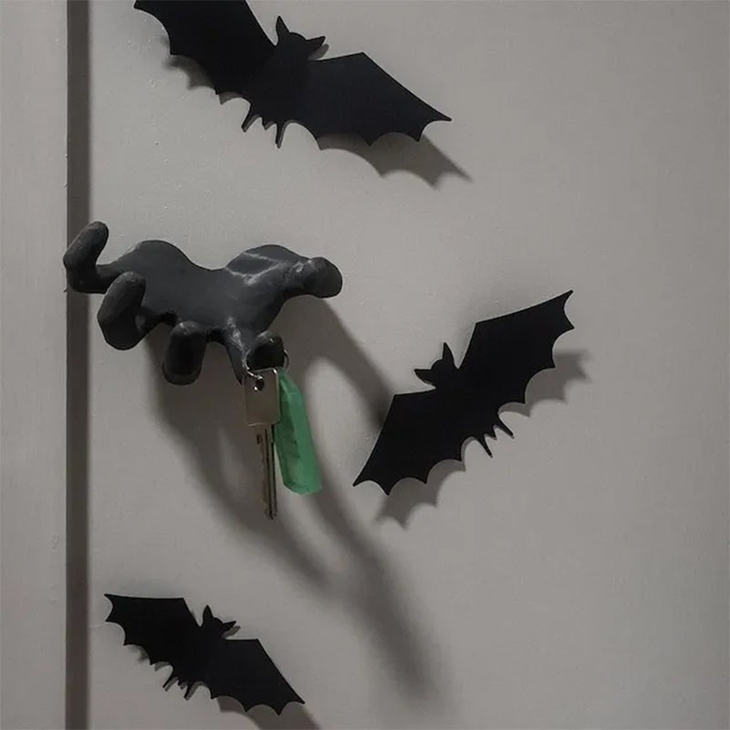 Scary Halloween Hand Wall Hook with Resin Palm Design for Coats and Keys