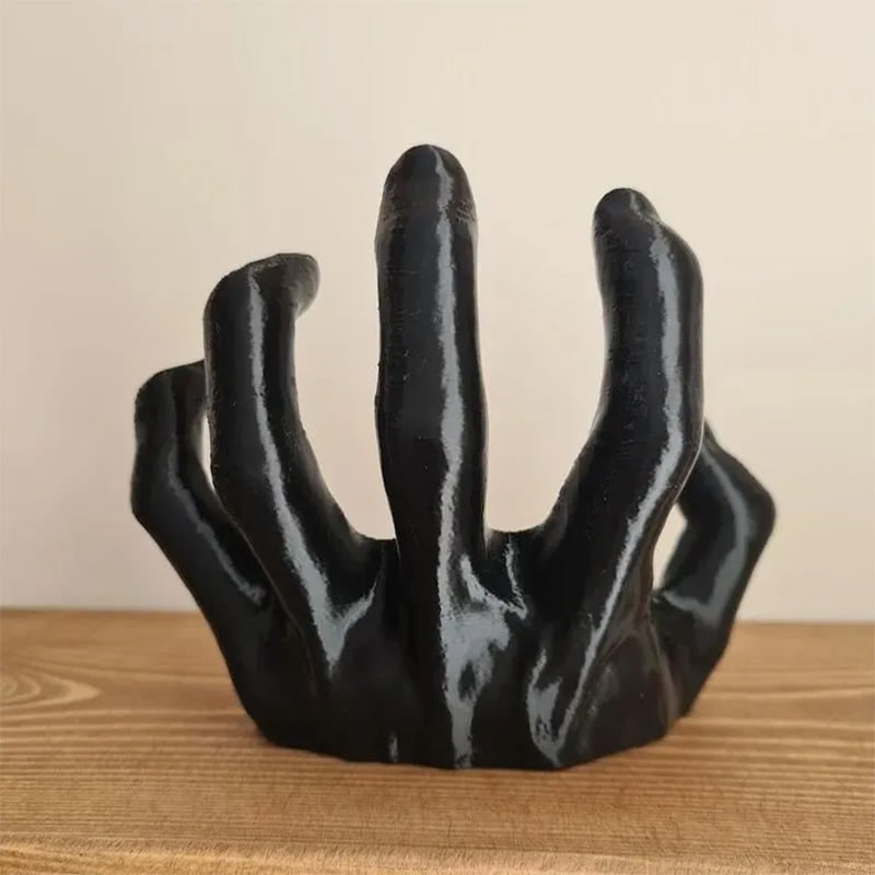 Scary Halloween Hand Wall Hook with Resin Palm Design for Coats and Keys