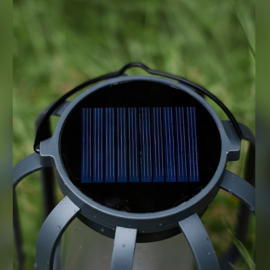 Halloween Decorations Outdoor Solar Lantern with Flickering Flame Effect and Rope Handle