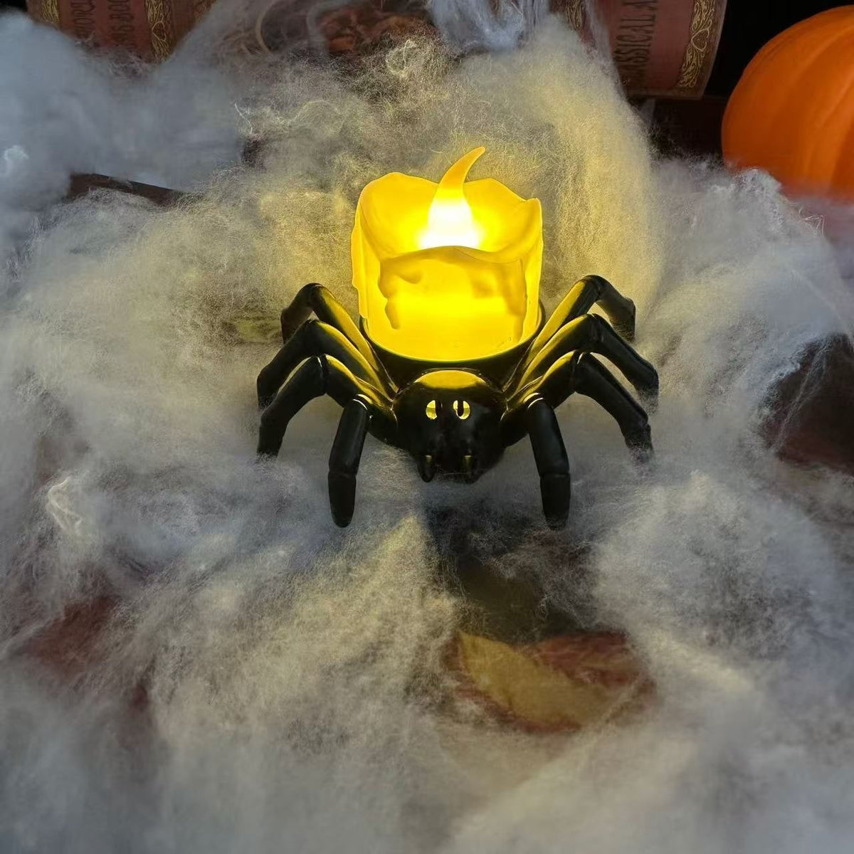 Halloween Lights with Battery Powered Flameless Tea Holders and Flicker Glow