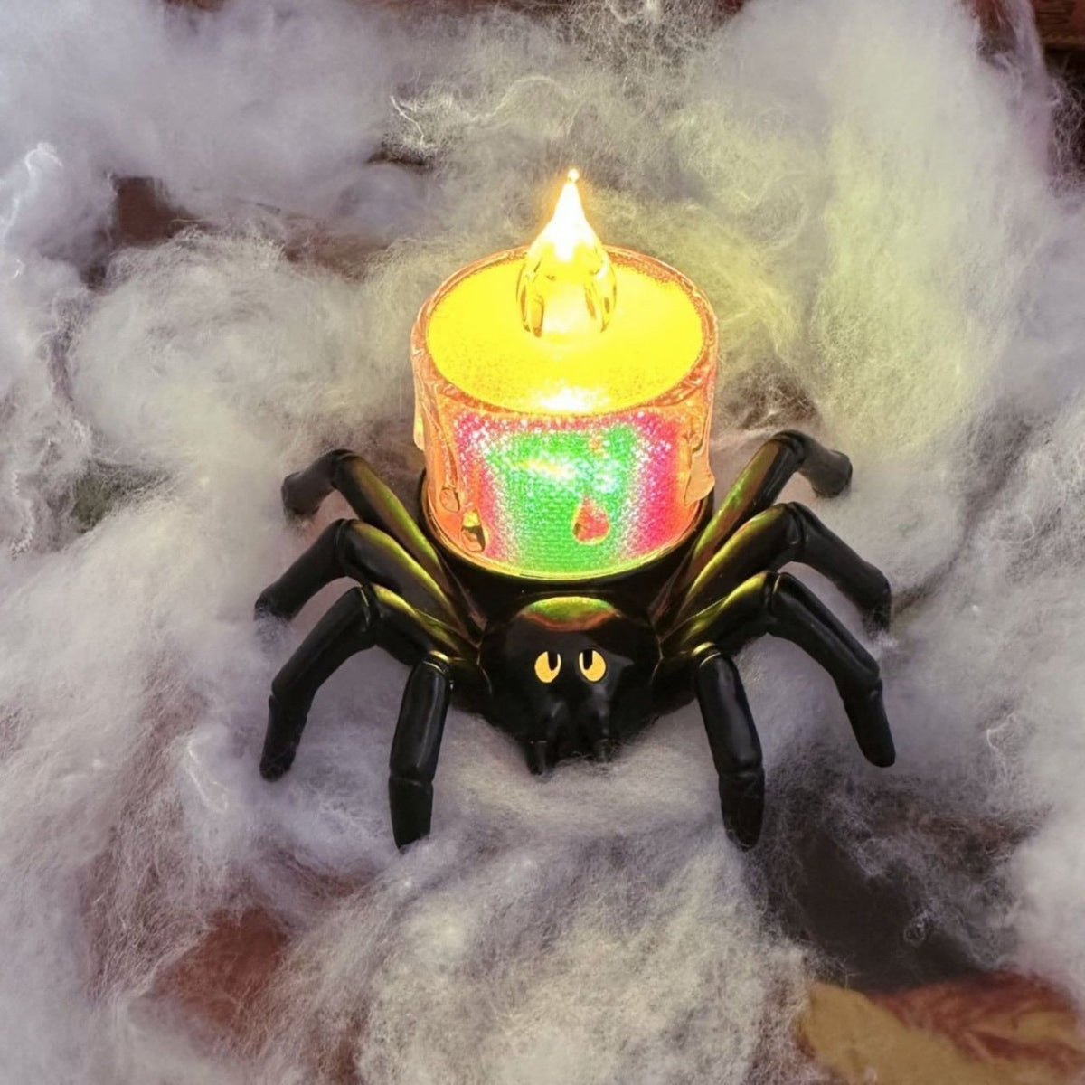 Halloween Lights with Battery Powered Flameless Tea Holders and Flicker Glow
