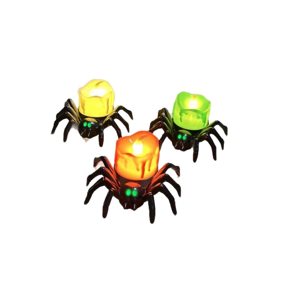 Halloween Lights with Battery Powered Flameless Tea Holders and Flicker Glow