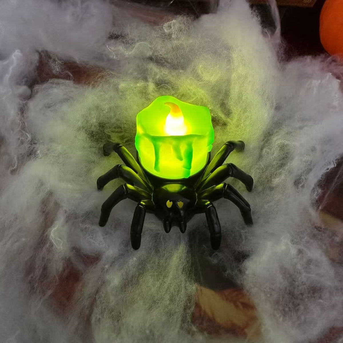 Halloween Lights with Battery Powered Flameless Tea Holders and Flicker Glow