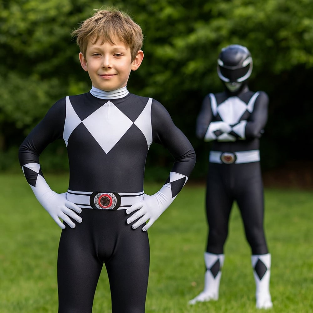 Halloween Costumes for Kids Superhero Jumpsuit with Mask Gloves and Boot Covers
