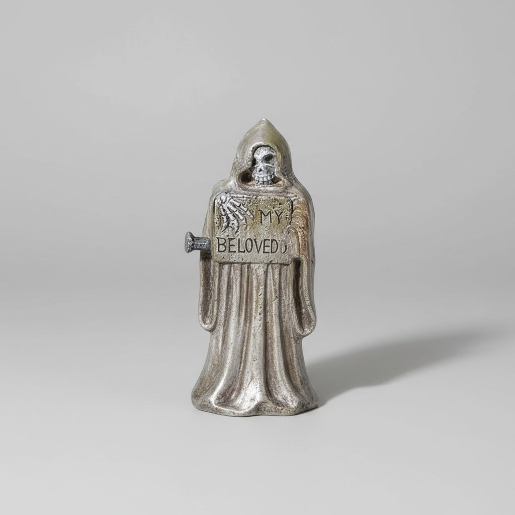 Miniature Halloween Tombstones Resin Four Piece Graveyard Set for Tabletop Display