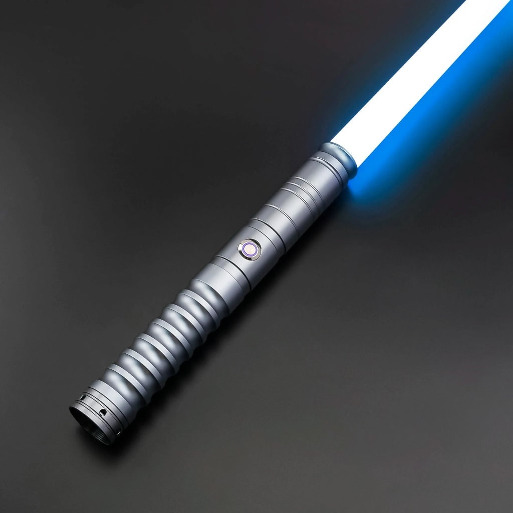 Light Up Toy Sword with RGB LED Blade and Metal Handle for Cosplay Costume