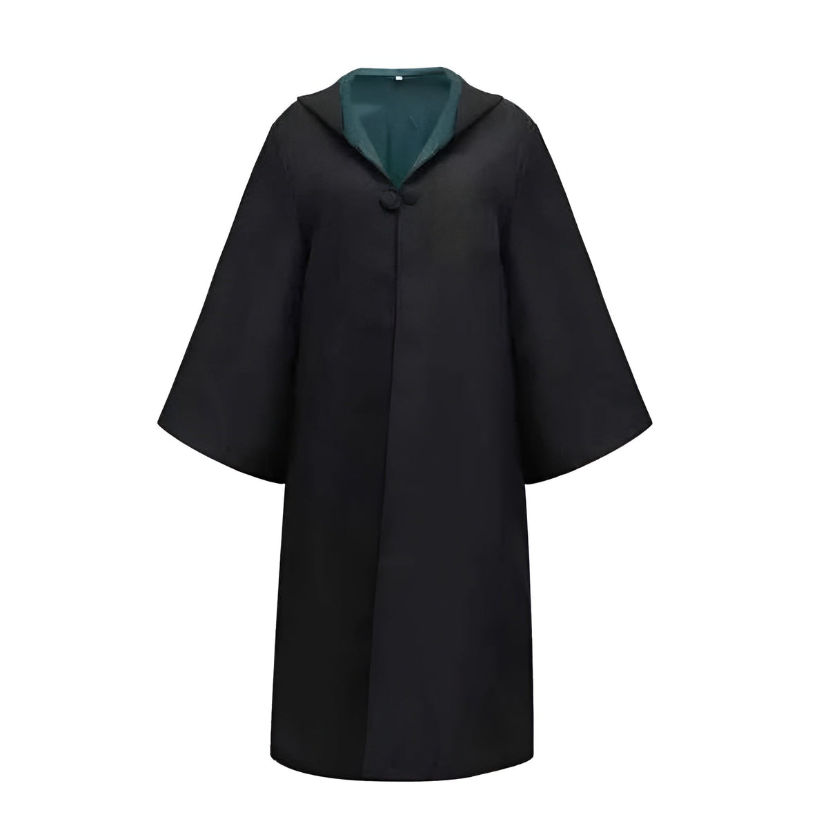Halloween Costumes Wizard Hooded Robe with Striped Scarf Tie and Glasses for Cosplay Party