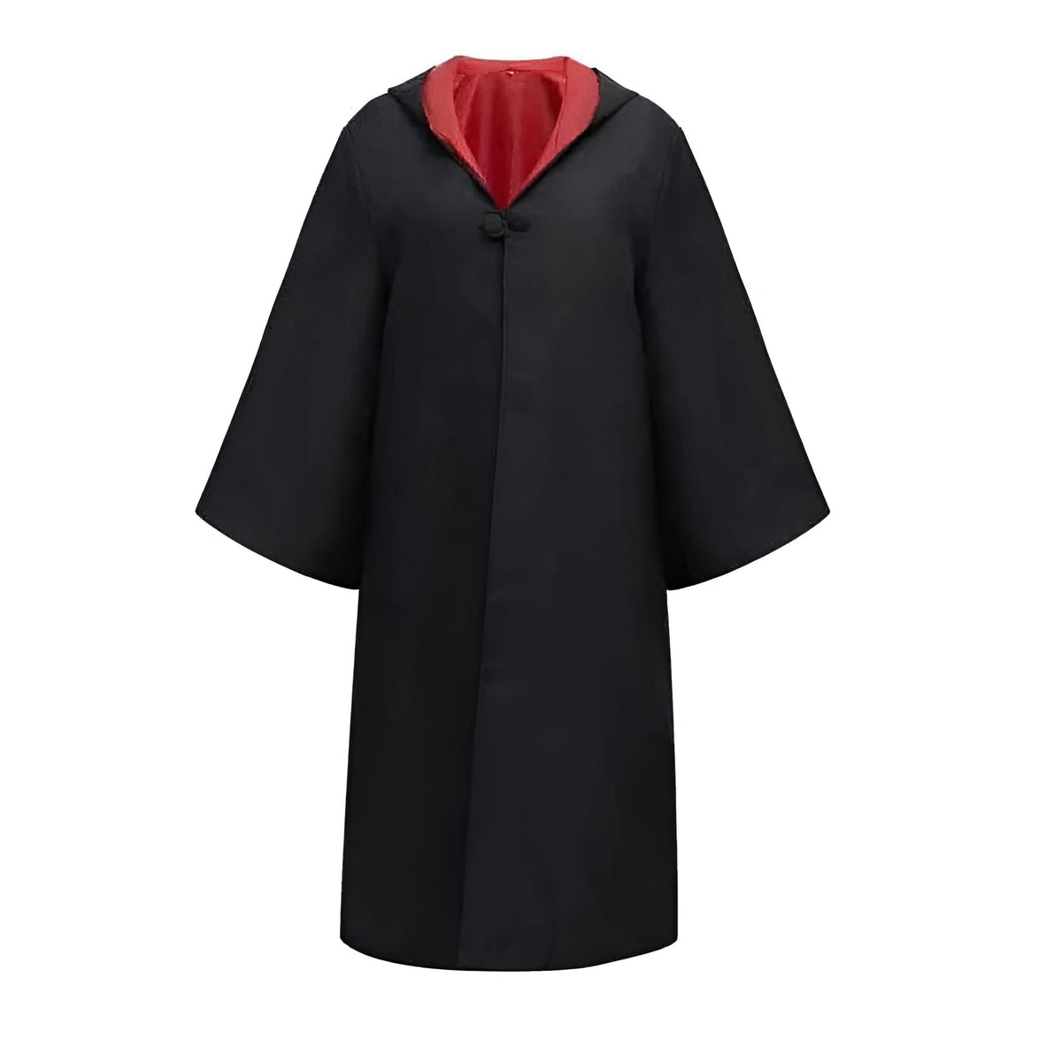 Halloween Costumes Wizard Hooded Robe with Striped Scarf Tie and Glasses for Cosplay Party