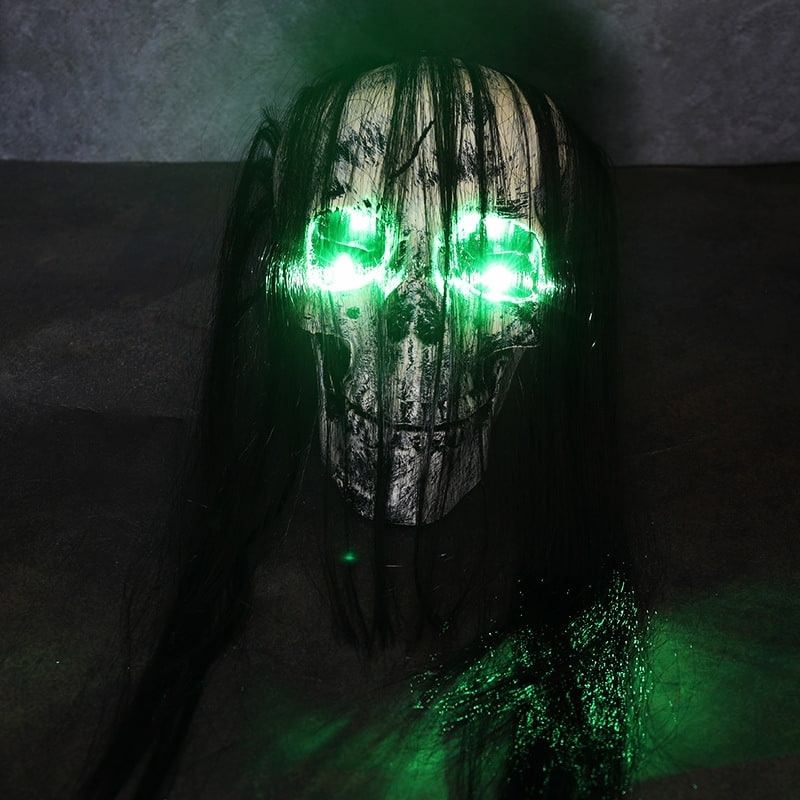 Halloween Decorations Outdoor Skeleton Arm Stakes with Skull and Battery Powered LED Lights