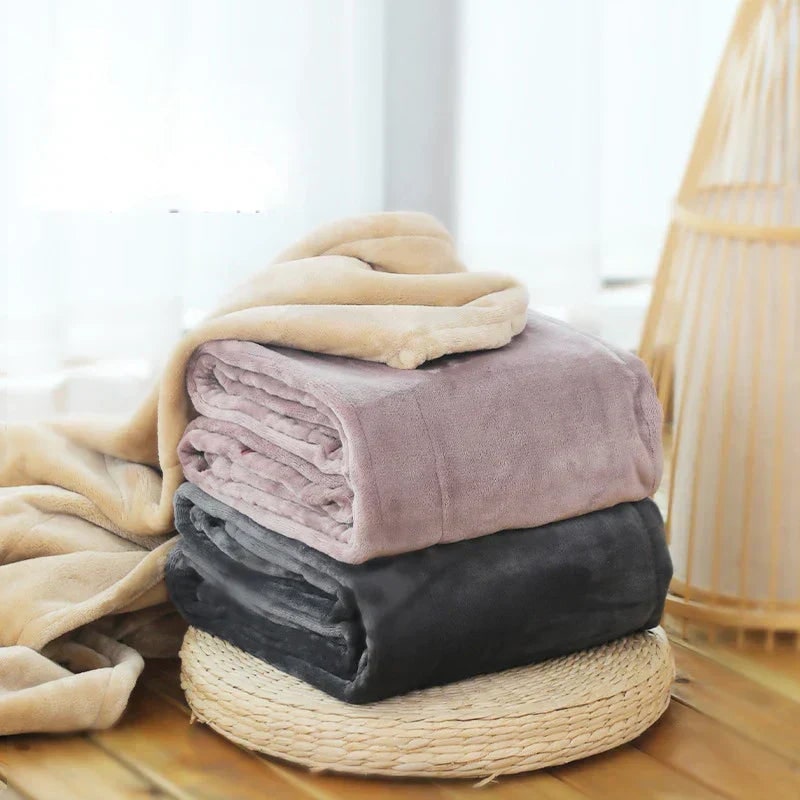USB Heated Blanket Electric Throw with Plush Fleece and Inline Heat Control