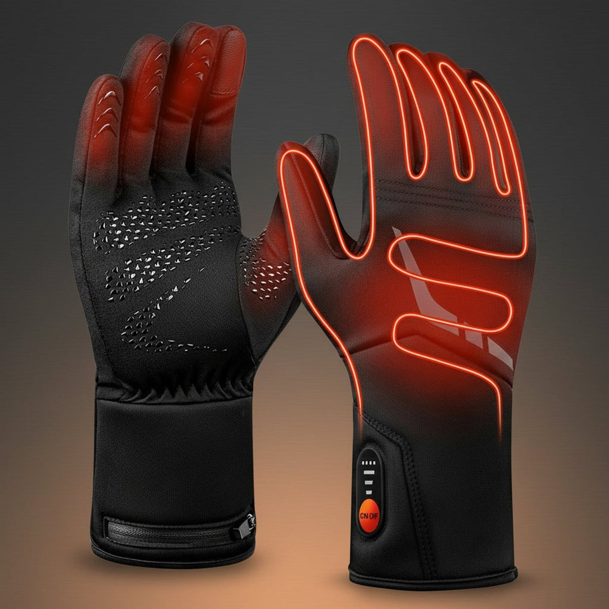 Heated Cycling Gloves Thermal Winter Gloves for Skiing with Rechargeable Warmth