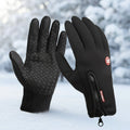 Heated Cycling Gloves Winter Thermal Gloves with Touchscreen Fingertips and Windproof Shell