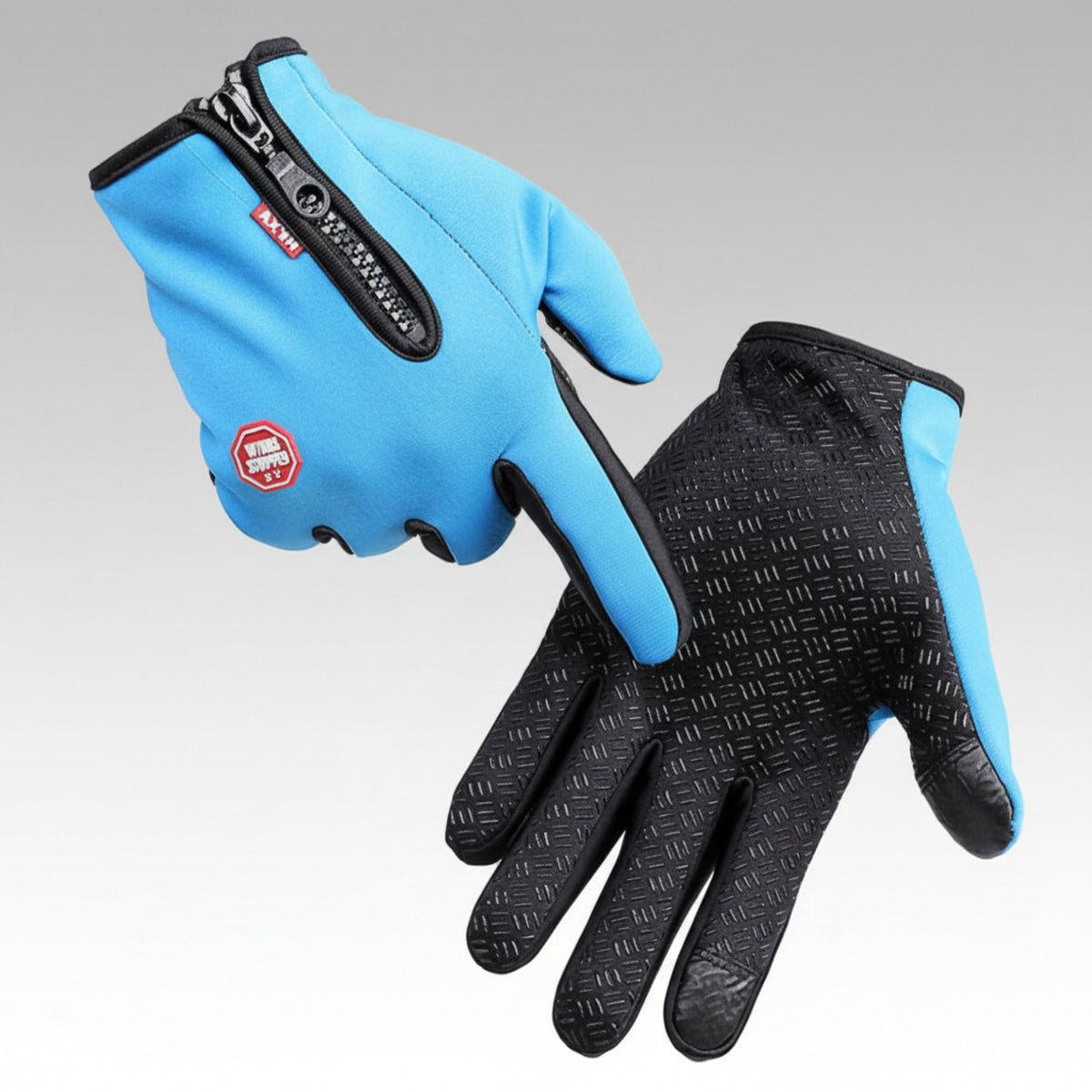 Heated Cycling Gloves Winter Thermal Gloves with Touchscreen Fingertips and Windproof Shell
