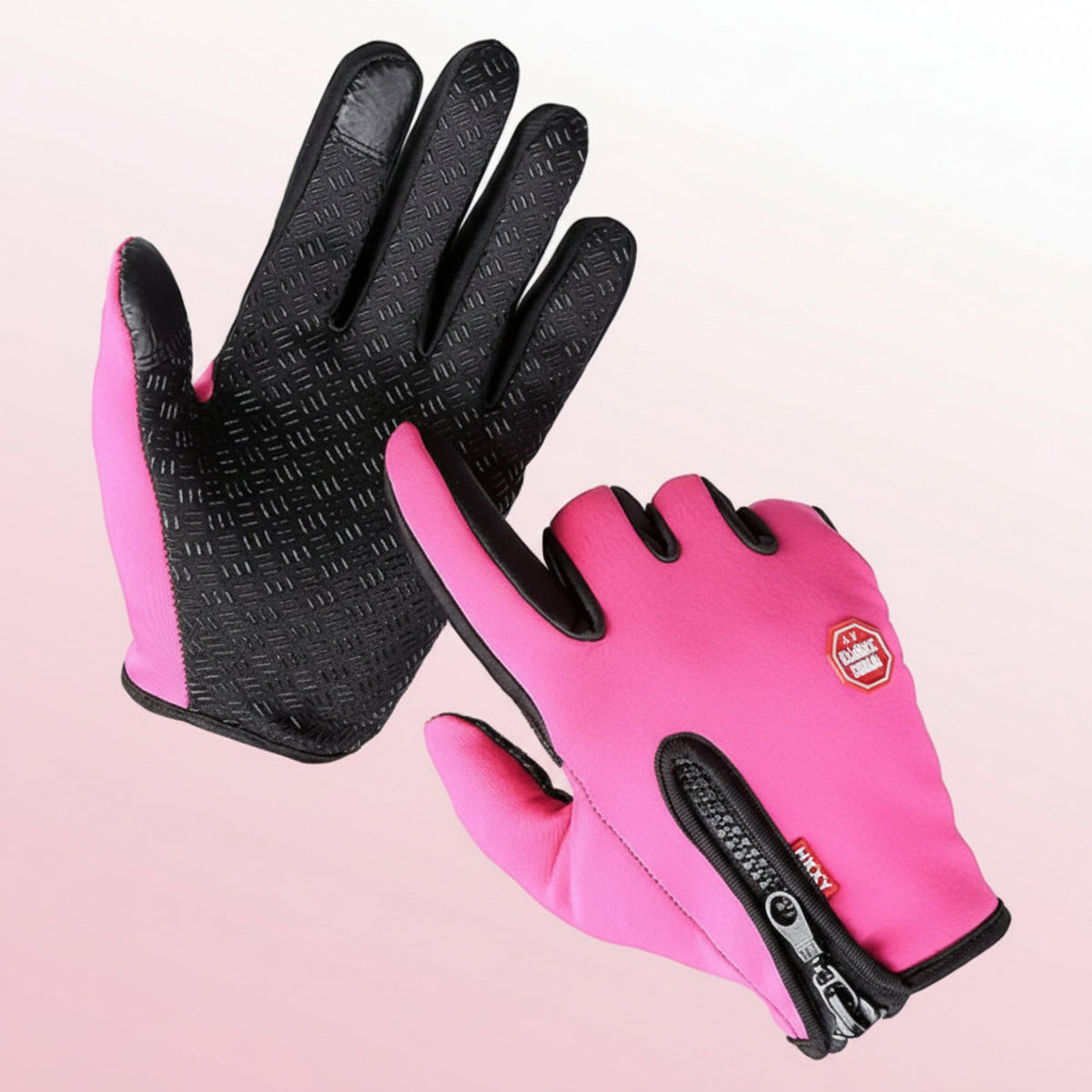 Heated Cycling Gloves Winter Thermal Gloves with Touchscreen Fingertips and Windproof Shell