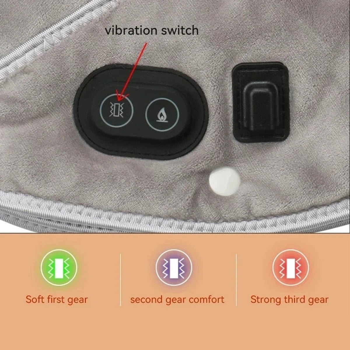 Heating Pad for Shoulder and Neck with Vibration Massage and Adjustable Heat Settings