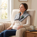 Heating Pad for Shoulder and Neck with Vibration Massage and Adjustable Heat Settings
