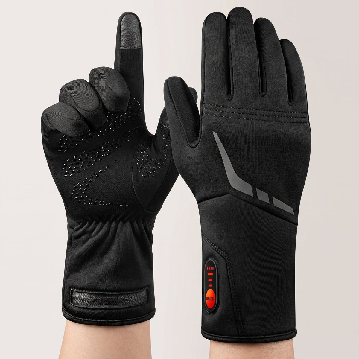Heated Cycling Gloves Thermal Winter Gloves for Skiing with Rechargeable Warmth