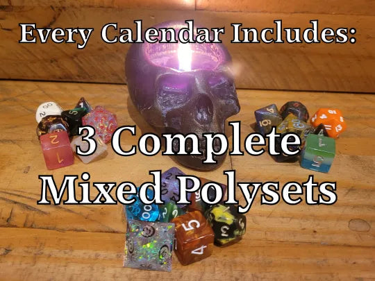 Advent Calendar Dice with a Polyhedral Set for 24 Days