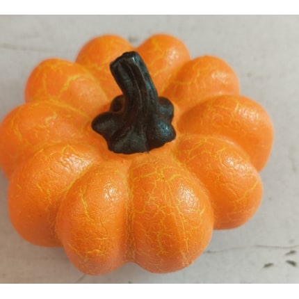 Jack O Lantern Pumpkin LED Light with Battery Operated Crackle Resin Halloween Decorations