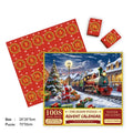 Advent Calendar Jigsaw 1000 Piece Puzzle Built Up Daily to Christmas Day