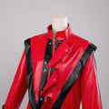 Kids Halloween Costume Faux Leather Jacket and Pants Two Piece Set with Buckles
