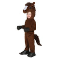 Animal Halloween Costume for Kids with Plush Hood and Sherpa Fleece Trousers