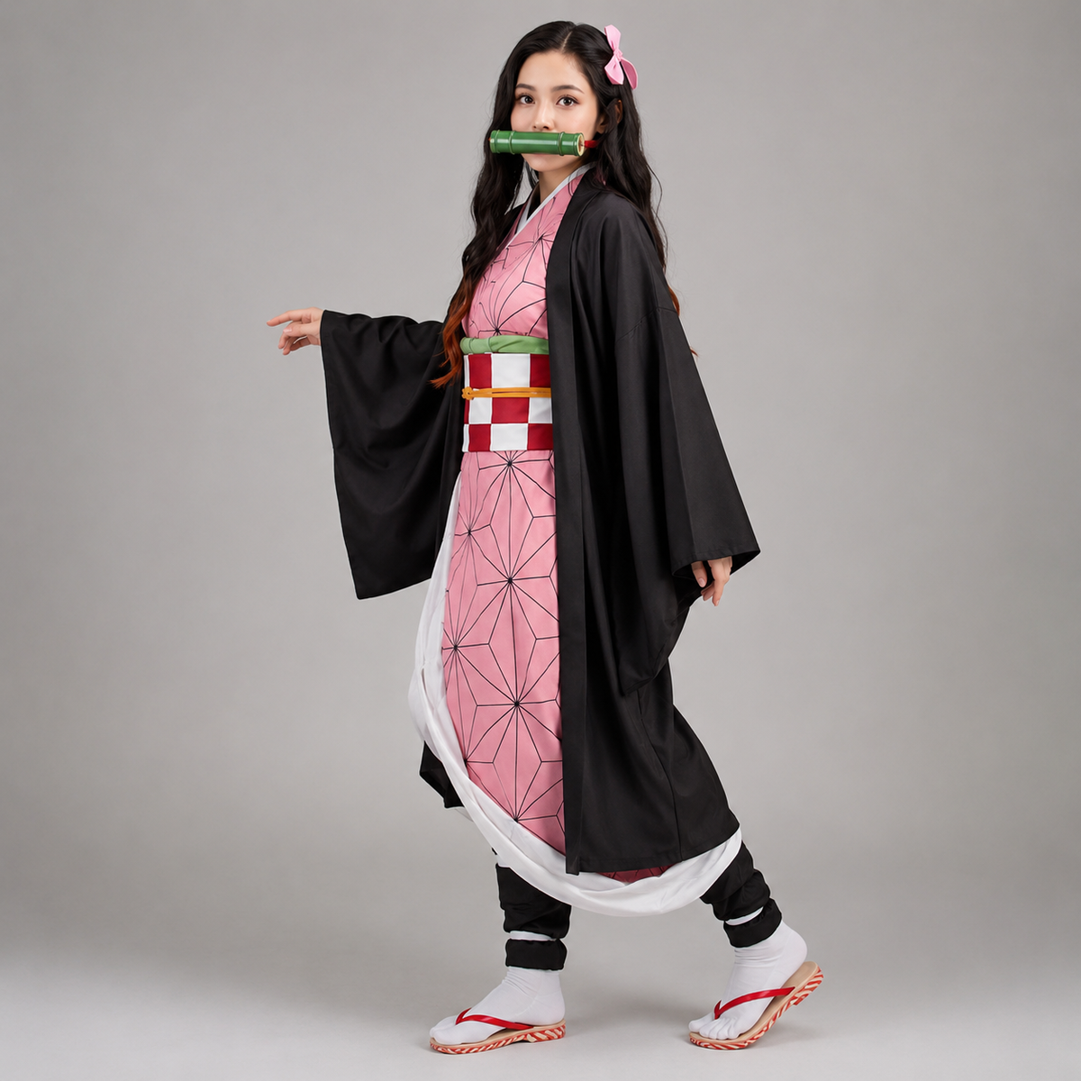 Cosplay Costume Anime Haori Jacket Set with Wide Leg Wraps in Six Colourways