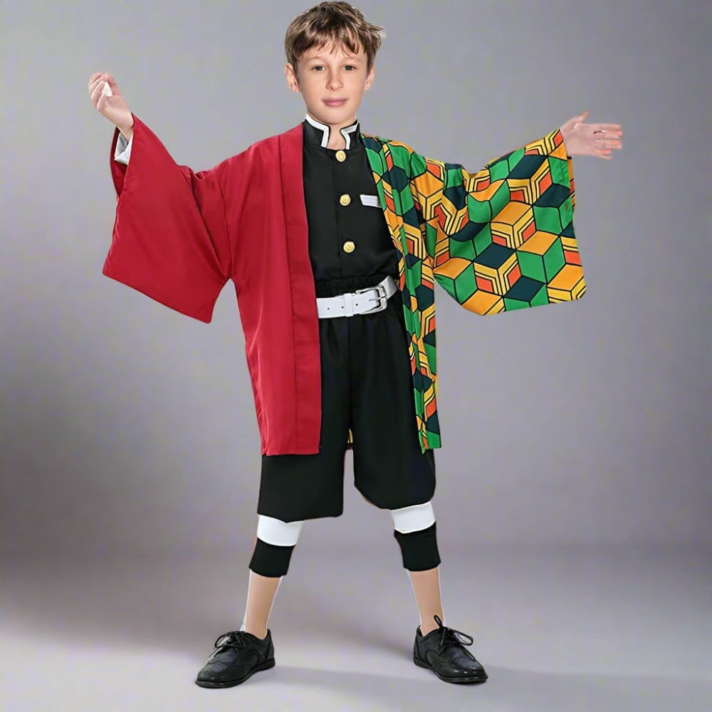Cosplay Costume Anime Haori Jacket Set with Wide Leg Wraps in Six Colourways