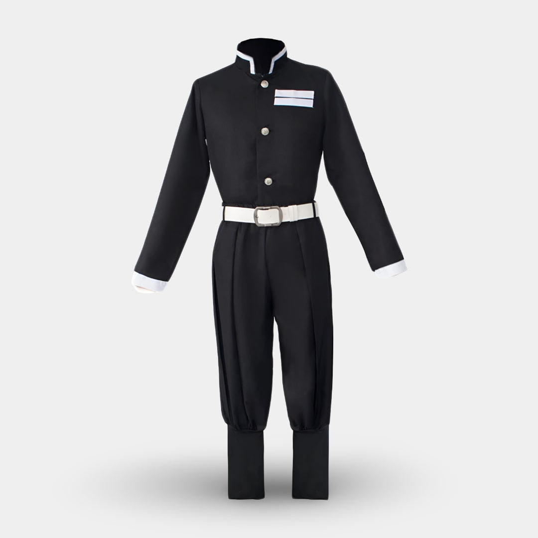 Anime Warrior Costumes with Flame Gradient Cape Jacket and Leg Wraps